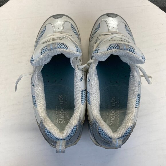 Sketchers‎ Shape Ups Women's White/Blue Toning Walking Sneakers 11803 Size 10 - Picture 10 of 16